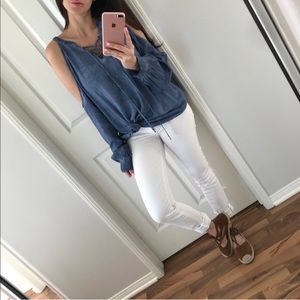 SOLD❌ REPOSH // Vacationing Denim Top